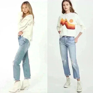 Mother Superior The Tomcat Distressed Straight Leg Jean In The Confession 26